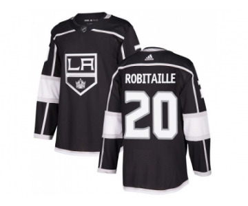 Men Adidas Los Angeles Kings #20 Luc Robitaille Black Home Authentic Stitched NHL Jersey