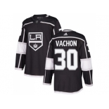 Men Adidas Los Angeles Kings #30 Rogie Vachon Black Home Authentic Stitched NHL Jersey