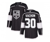 Men Adidas Los Angeles Kings #30 Rogie Vachon Black Home Authentic Stitched NHL Jersey