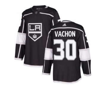 Men Adidas Los Angeles Kings #30 Rogie Vachon Black Home Authentic Stitched NHL Jersey