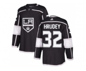 Men Adidas Los Angeles Kings #32 Kelly Hrudey Black Home Authentic Stitched NHL Jersey