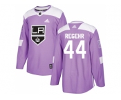 Men Adidas Los Angeles Kings #44 Robyn Regehr Purple Authentic Fights Cancer Stitched NHL Jersey