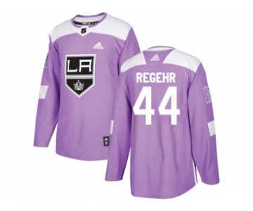 Men Adidas Los Angeles Kings #44 Robyn Regehr Purple Authentic Fights Cancer Stitched NHL Jersey