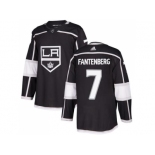 Men Adidas Los Angeles Kings #7 Oscar Fantenberg Black Home Authentic Stitched NHL Jersey