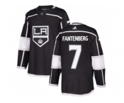 Men Adidas Los Angeles Kings #7 Oscar Fantenberg Black Home Authentic Stitched NHL Jersey