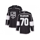 Men Adidas Los Angeles Kings #70 Tanner Pearson Black Home Authentic Stitched NHL Jerse