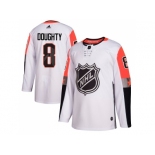 Men Adidas Los Angeles Kings #8 Drew Doughty White 2018 All-Star Pacific Division Authentic Stitched NHL Jersey