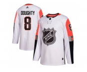 Men Adidas Los Angeles Kings #8 Drew Doughty White 2018 All-Star Pacific Division Authentic Stitched NHL Jersey