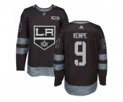 Men Adidas Los Angeles Kings #9 Adrian Kempe Black 1917-2017 100th Anniversary Stitched NHL Jersey