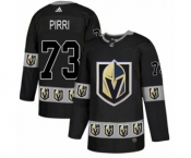 Men's Adidas Vegas Golden Knights #73 Brandon Pirri Authentic Black Team Logo Fashion NHL Jersey