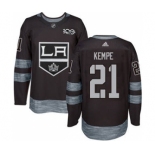 Men's Kings #21 Mario Kempe Black 1917-2017 100th Anniversary Stitched Hockey Jersey