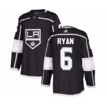 Men's Kings #6 Joakim Ryan Black Home Authentic Stitched Hockey Jersey