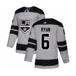 Men's Kings #6 Joakim Ryan Gray Alternate Authentic Stitched Hockey Jersey