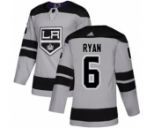 Men's Kings #6 Joakim Ryan Gray Alternate Authentic Stitched Hockey Jersey