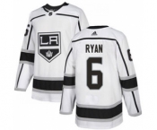 Men's Kings #6 Joakim Ryan White Road Authentic Stitched Hockey Jersey