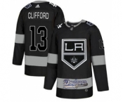 Men's LA Kings With Dodgers #13 Kyle Clifford Black Hockey Hockey Jersey