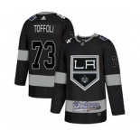 Men's LA Kings With Dodgers #73 Tyler Toffoli Black Hockey Hockey Jersey