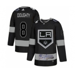 Men's LA Kings With Dodgers #8 Drew Doughty Black Hockey Hockey Jersey