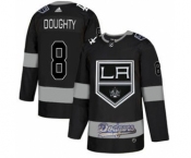 Men's LA Kings With Dodgers #8 Drew Doughty Black Hockey Hockey Jersey