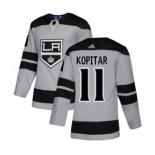 Men's Los Angeles Kings #11 Anze Kopitar Gray Alternate Stitched Hockey Jersey