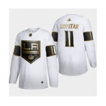 Men's Los Angeles Kings #11 Anze Kopitar White Golden Edition Limited Stitched Hockey Jersey