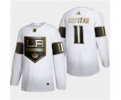 Men's Los Angeles Kings #11 Anze Kopitar White Golden Edition Limited Stitched Hockey Jersey