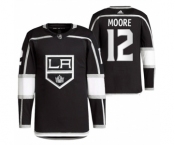 Men's Los Angeles Kings #12 Trevor Moore Black Stitched Jersey