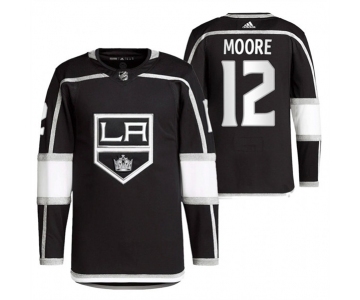 Men's Los Angeles Kings #12 Trevor Moore Black Stitched Jersey