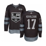 Men's Los Angeles Kings #17 Ilya Kovalchuk Black 1917-2017 100th Anniversary Stitched Hockey Jersey