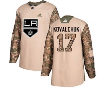 Men's Los Angeles Kings #17 Ilya Kovalchuk Camo 2017 Veterans Day Stitched Hockey Jersey