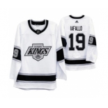 Men's Los Angeles Kings #19 Alex Iafallo 2019-20 Heritage White Throwback 90s Hockey Jersey