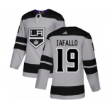 Men's Los Angeles Kings #19 Alex Iafallo Gray Alternate Stitched Hockey Jersey