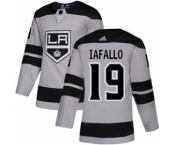 Men's Los Angeles Kings #19 Alex Iafallo Gray Alternate Stitched Hockey Jersey