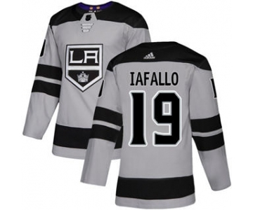 Men's Los Angeles Kings #19 Alex Iafallo Gray Alternate Stitched Hockey Jersey