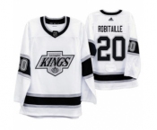 Men's Los Angeles Kings #20 Luc Robitaille 2019-20 Heritage White Throwback 90s Hockey Jersey