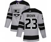 Men's Los Angeles Kings #23 Dustin Brown Gray Alternate Stitched Hockey Jersey