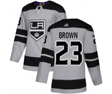 Men's Los Angeles Kings #23 Dustin Brown Gray Alternate Stitched Hockey Jersey