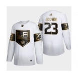 Men's Los Angeles Kings #23 Dustin Brown White Golden Edition Limited Stitched Hockey Jersey