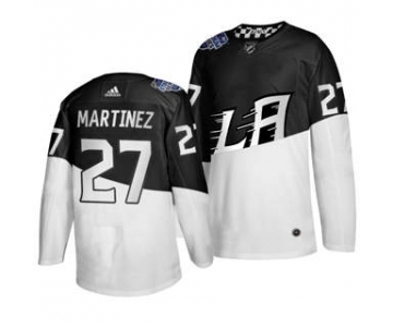 Men's Los Angeles Kings #27 Alec Martinez 2020 Stadium Series White Black Stitched Hockey Jersey