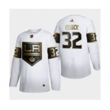 Men's Los Angeles Kings #32 Anze Kopitar White Golden Edition Limited Stitched Hockey Jersey