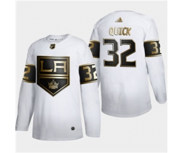 Men's Los Angeles Kings #32 Anze Kopitar White Golden Edition Limited Stitched Hockey Jersey