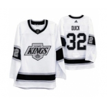 Men's Los Angeles Kings #32 Jonathan Quick 2019-20 Heritage White Throwback 90s Hockey Jersey