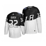 Men's Los Angeles Kings #32 Jonathan Quick 2020 Stadium Series White Black Stitched Hockey Jersey