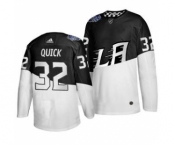 Men's Los Angeles Kings #32 Jonathan Quick 2020 Stadium Series White Black Stitched Hockey Jersey