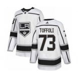 Men's Los Angeles Kings #73 Tyler Toffoli White Road Stitched Hockey Jersey