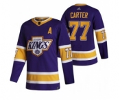 Men's Los Angeles Kings #77 Jeff Carter Black 2020-21 Reverse Retro Alternate Hockey Jerse