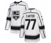 Men's Los Angeles Kings #77 Jeff Carter White Road Stitched Hockey Jersey