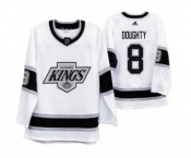 Men's Los Angeles Kings #8 Drew Doughty 2019-20 Heritage White Throwback 90s Hockey Jersey