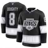 Men's Los Angeles Kings #8 Drew Doughty Black 2024-25 Home Stitched Hockey Jersey