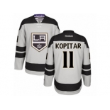 Men's Reebok Los Angeles Kings #11 Anze Kopitar Authentic Gray Alternate NHL Jersey